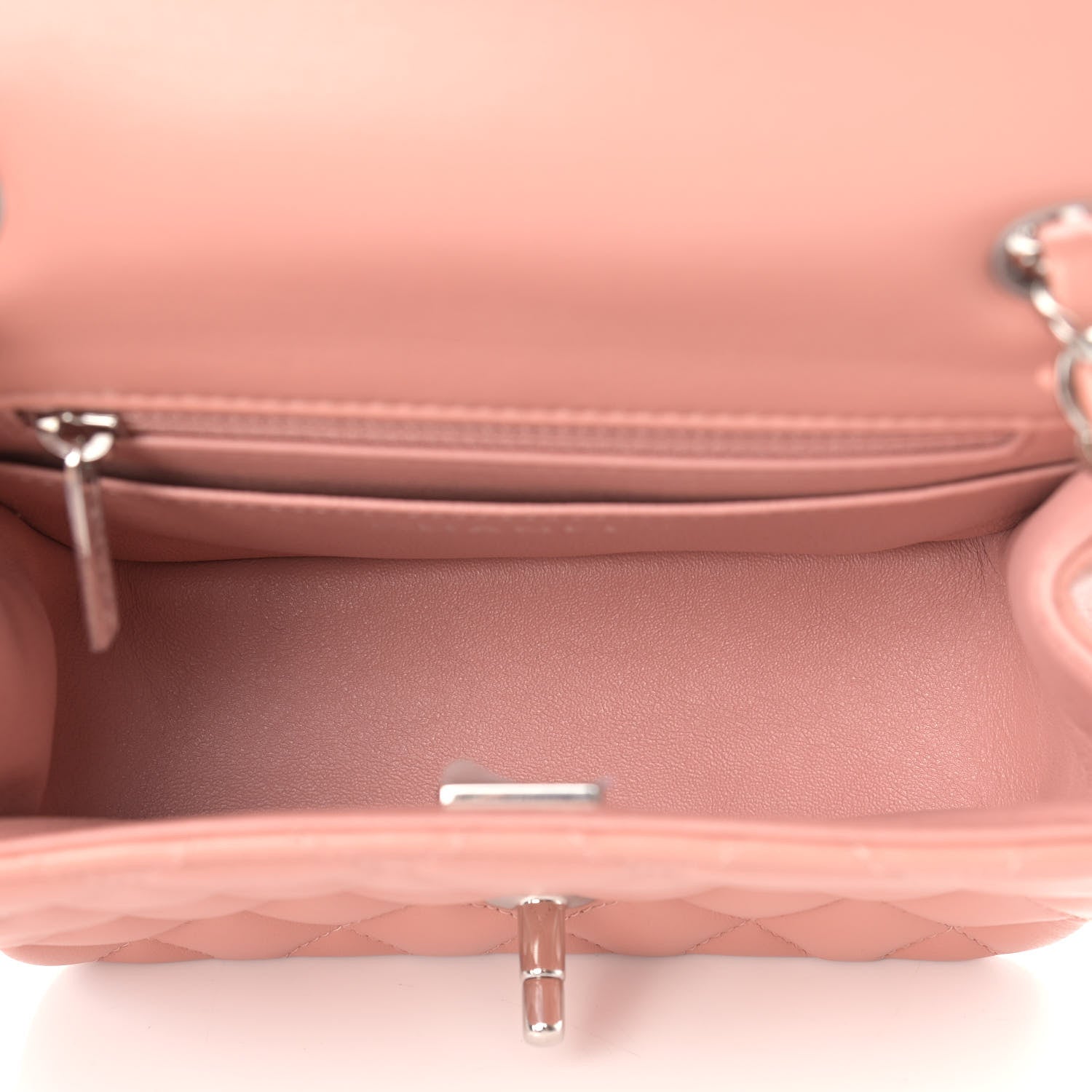 Chanel Lambskin Quilted Mini Square Flap Dark Pink 5 of 11