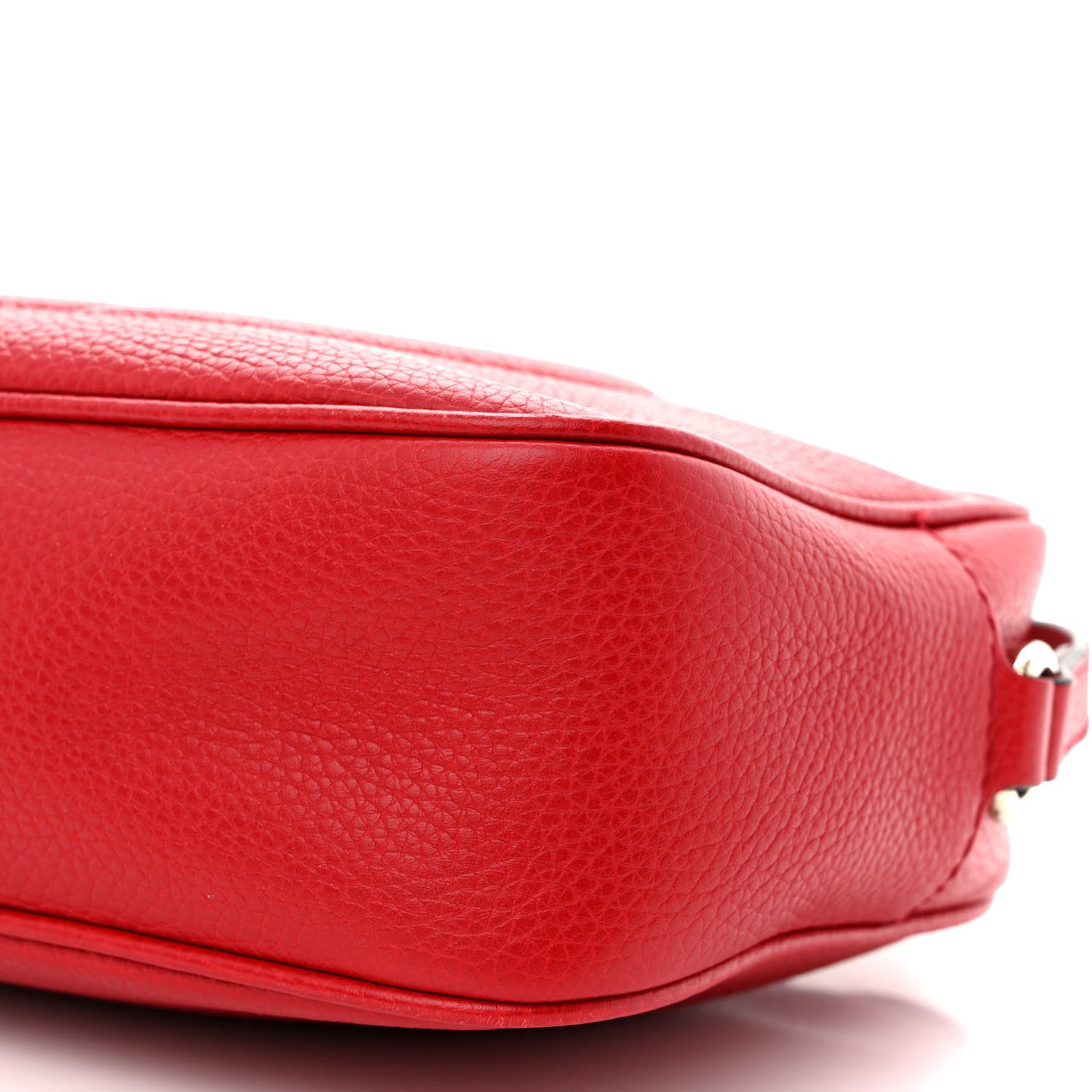 Pebbled Calfskin Small Soho Disco Bag Tabasco Red