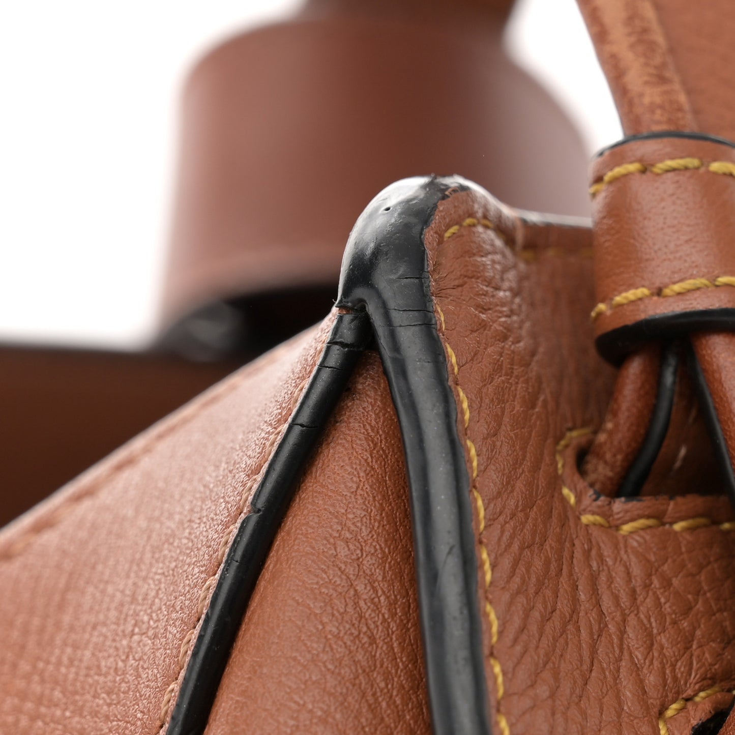 Calfskin Laced Hammock Shoulder Bag Tan