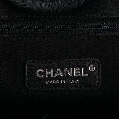Chanel Canvas Sequin Large Deauville Tote Charcoal 6 of 7