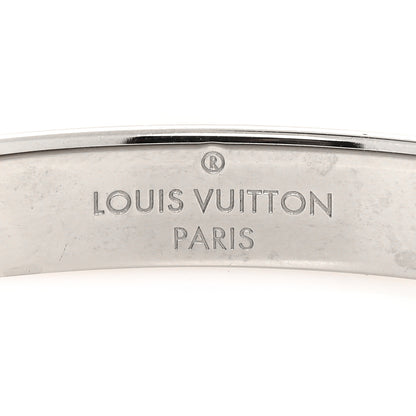 Louis Vuitton Palladium Monogram Nanogram Cuff S Silver 5 of 7