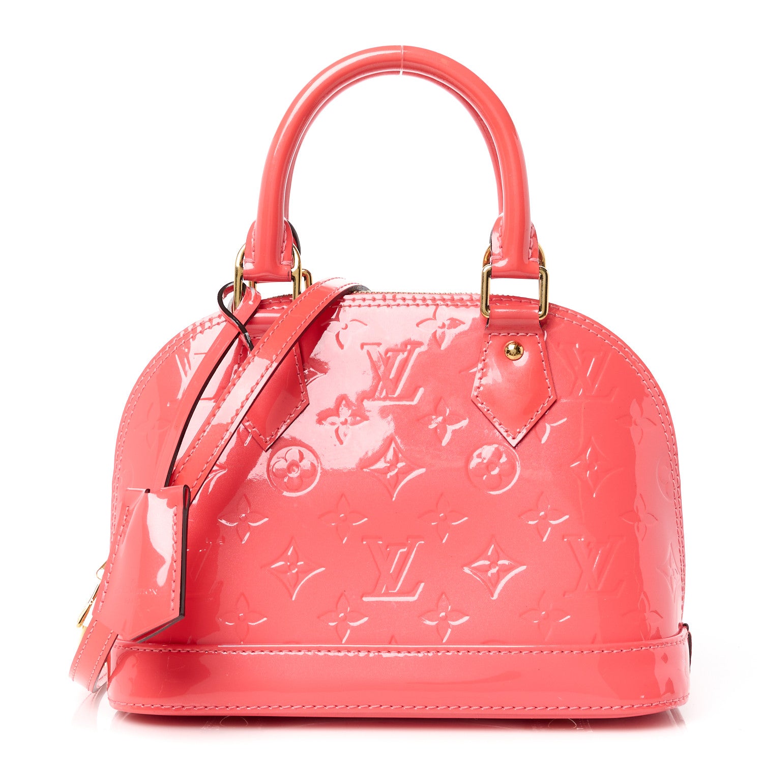 Louis Vuitton Vernis Alma BB Rose Litchi 1 of 13
