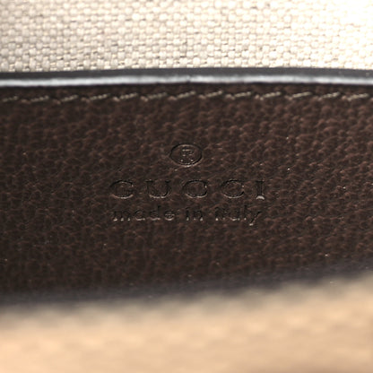 Gucci Monogram Jumbo GG Textured Dollar Calfskin Web Mini Vertical Tote Camel Ebony New Acero 6 of 8