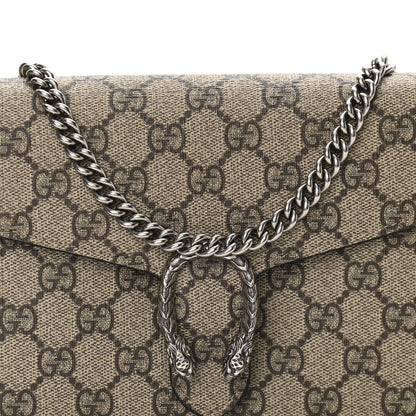 Gucci GG Supreme Monogram Mini Dionysus Chain Wallet Beige Black 8 of 11