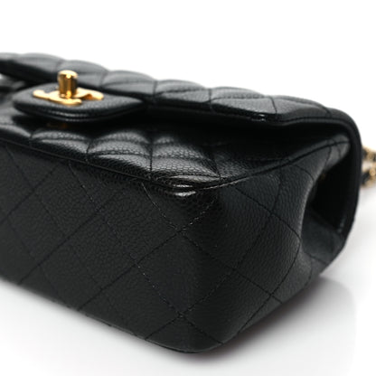 Chanel Caviar Quilted Mini Rectangular Flap Black 10 of 11