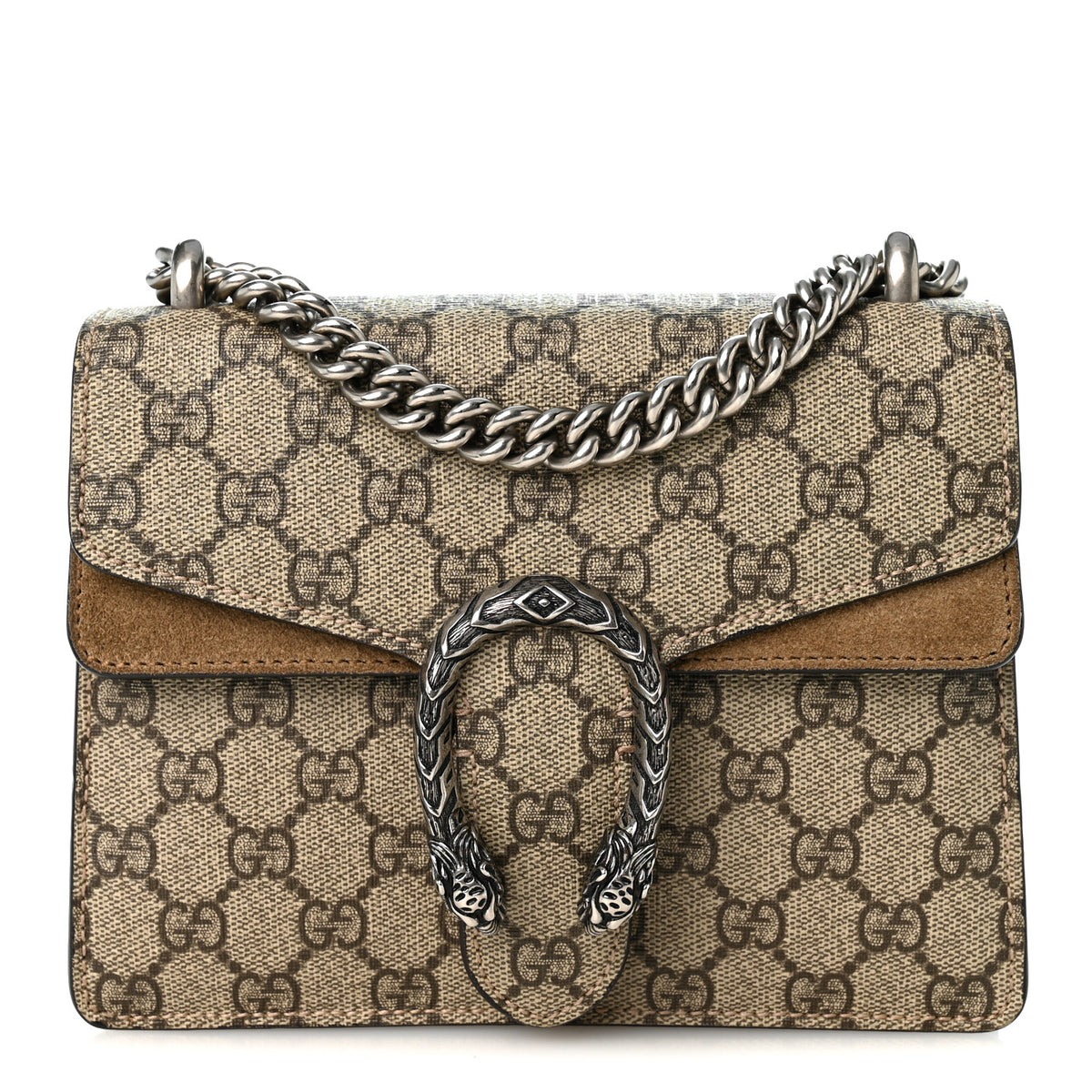 GG Supreme Monogram Mini Dionysus Shoulder Bag Taupe