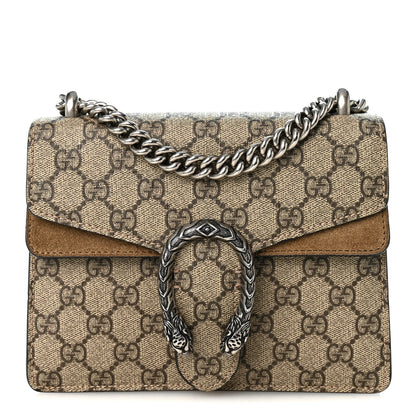 Gucci GG Supreme Monogram Mini Dionysus Shoulder Bag Taupe 1 of 12