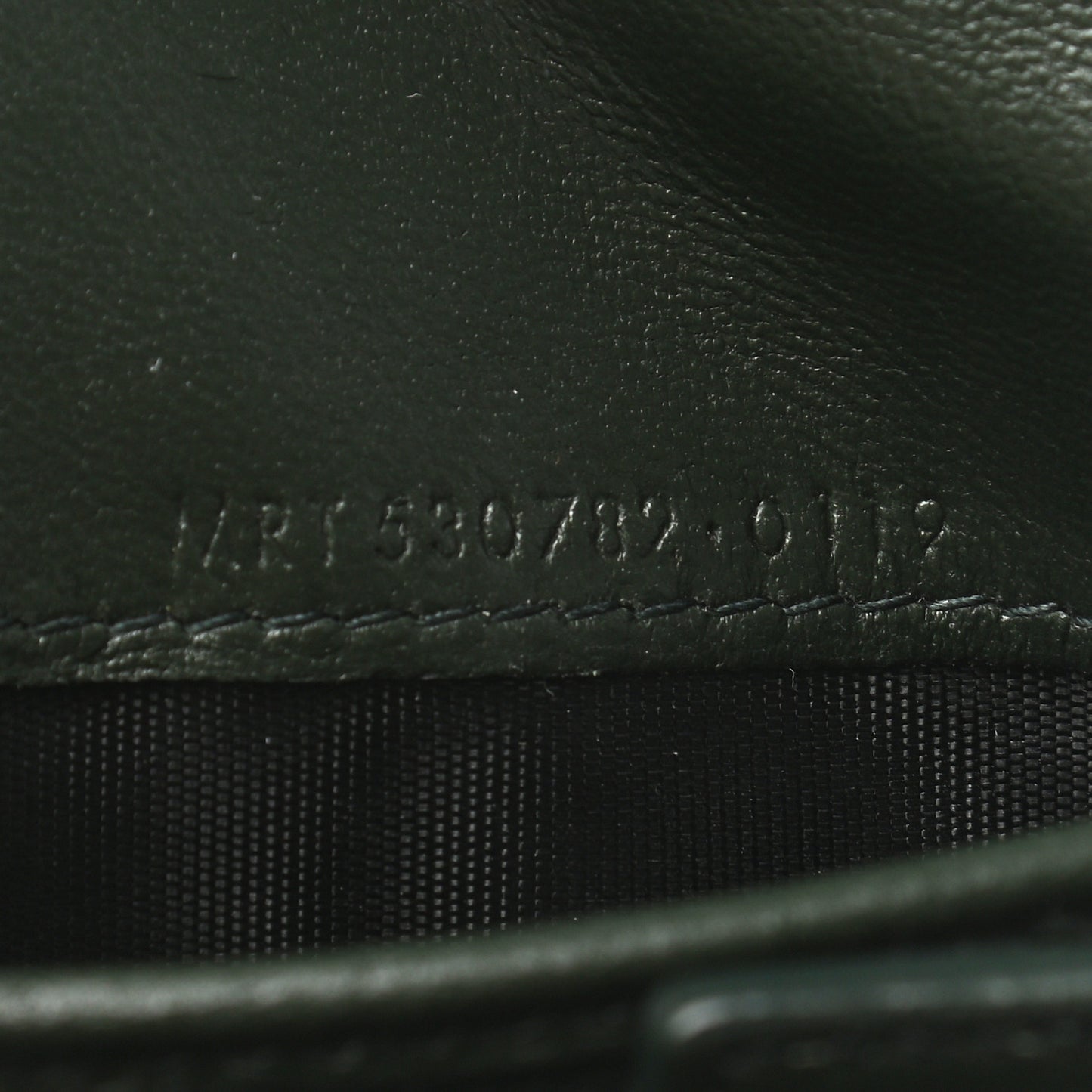 Lambskin Y Quilted Monogram Loulou Flap Wallet Olive