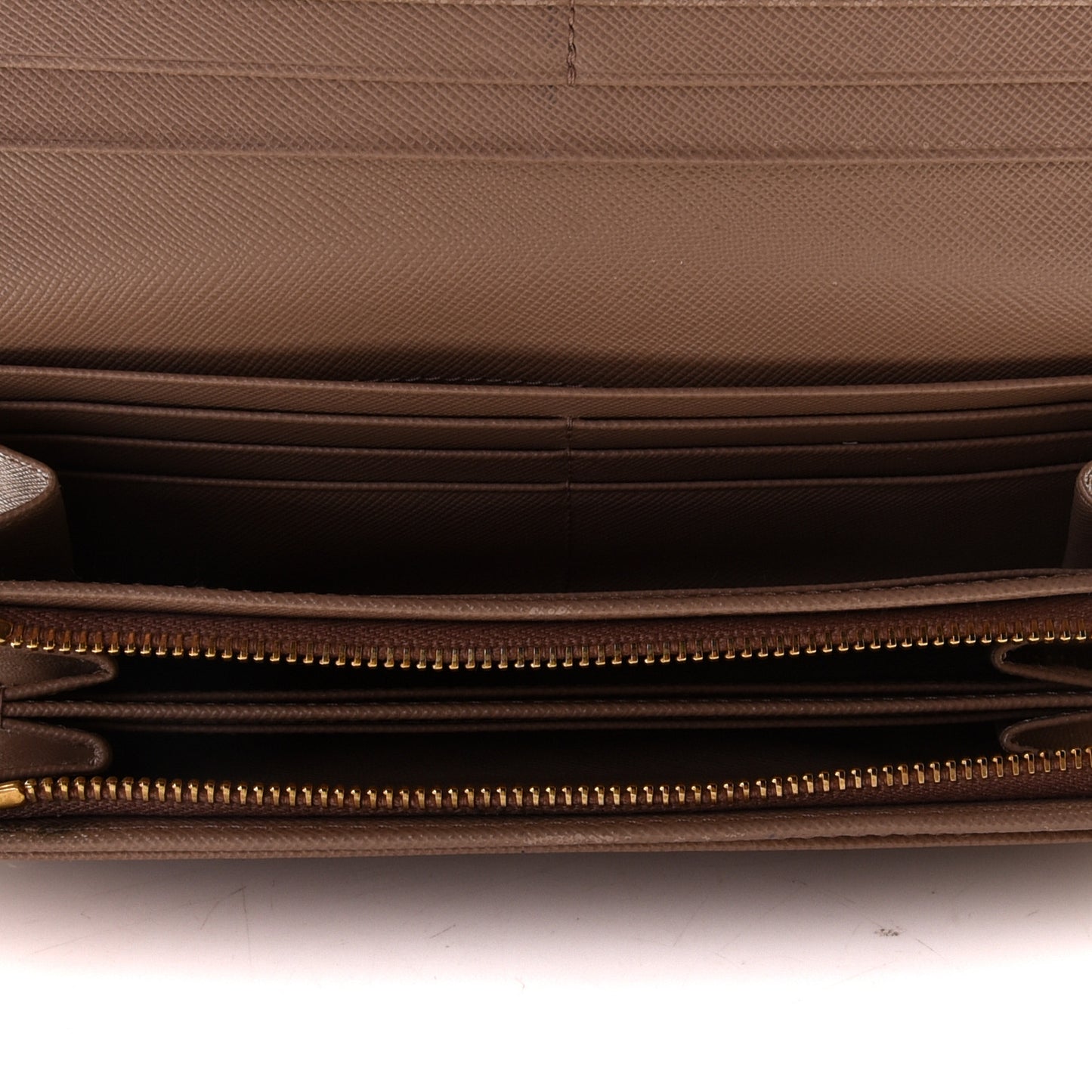 Saffiano Metal Continental Flap Wallet Cammeo
