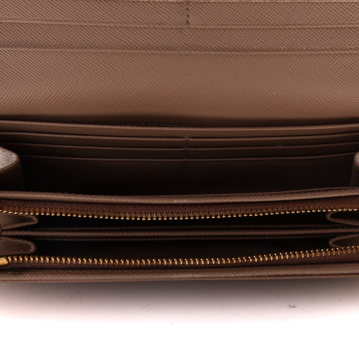 Prada Saffiano Metal Continental Flap Wallet Cammeo 10 of 11