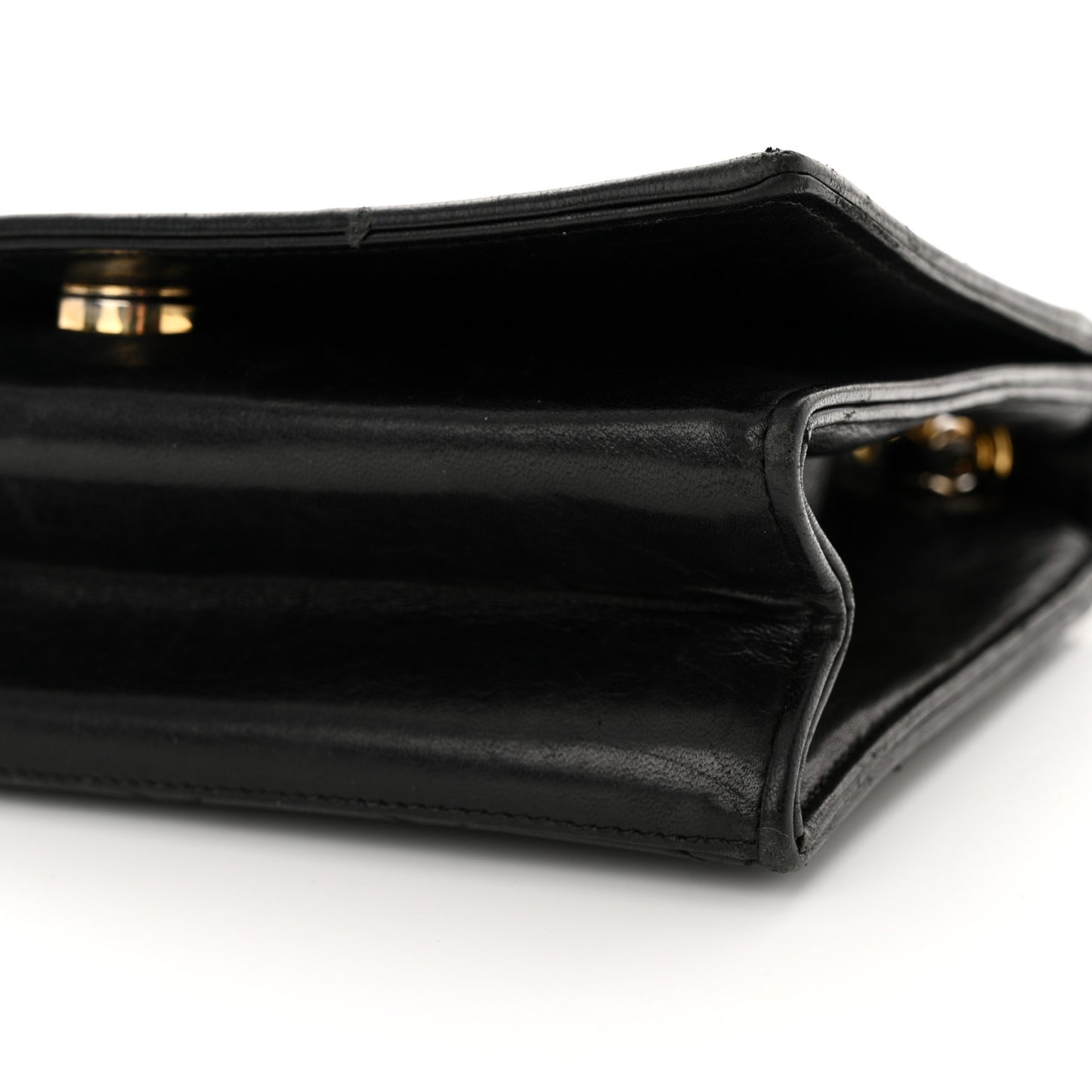 Lambskin Quilted CC Small Single Flap Black