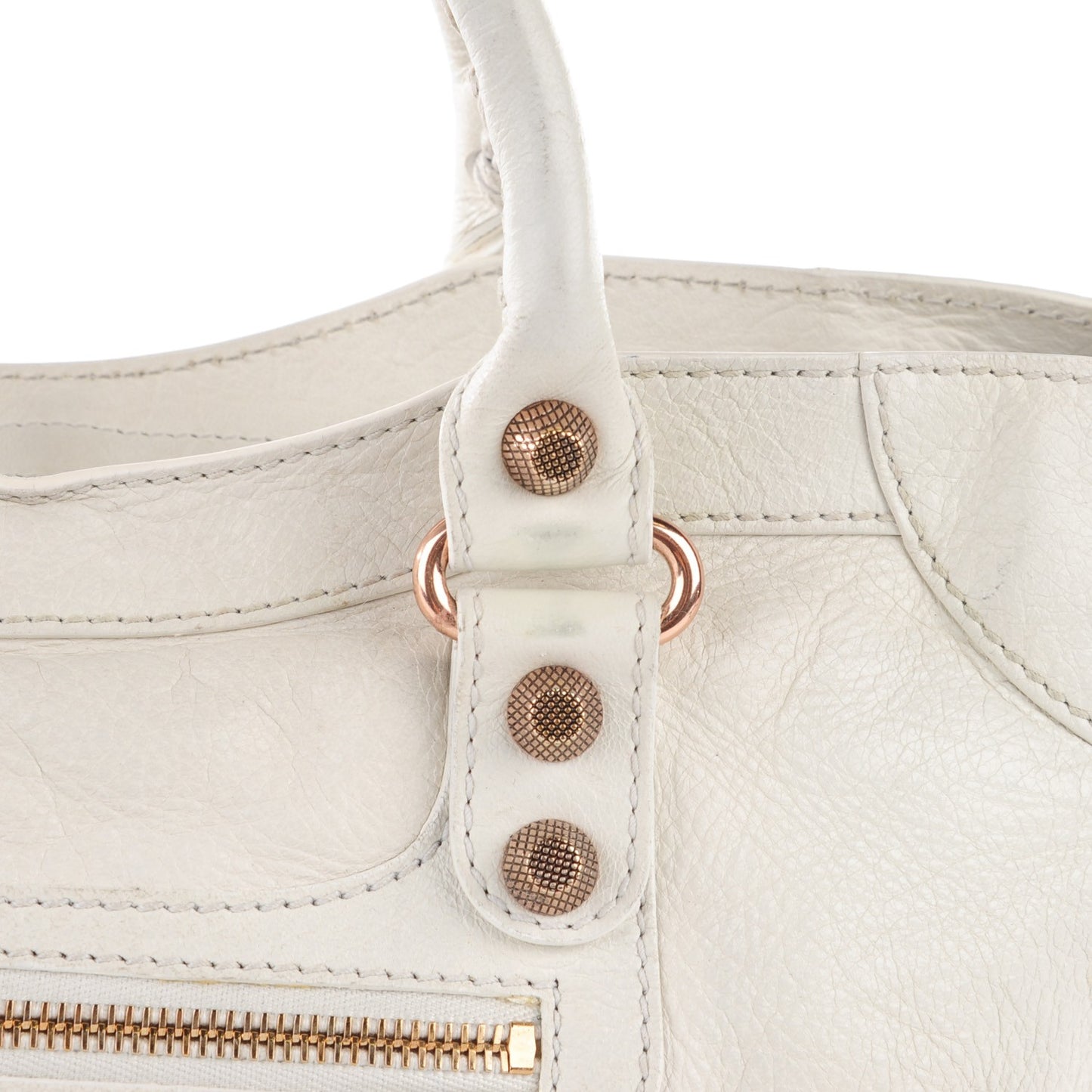 Agneau Giant 12 Rose Gold Hardware City White Light