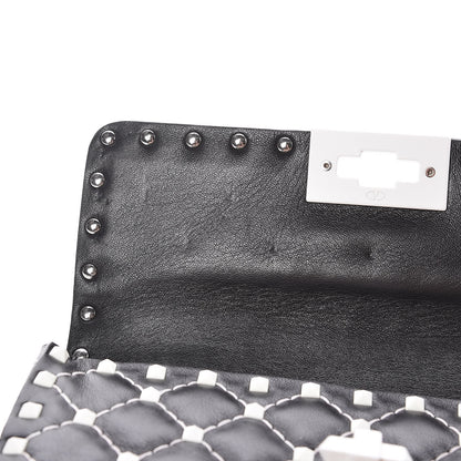Valentino Garavani Lambskin Small Free Rockstud Spike Shoulder Bag Black 10 of 11