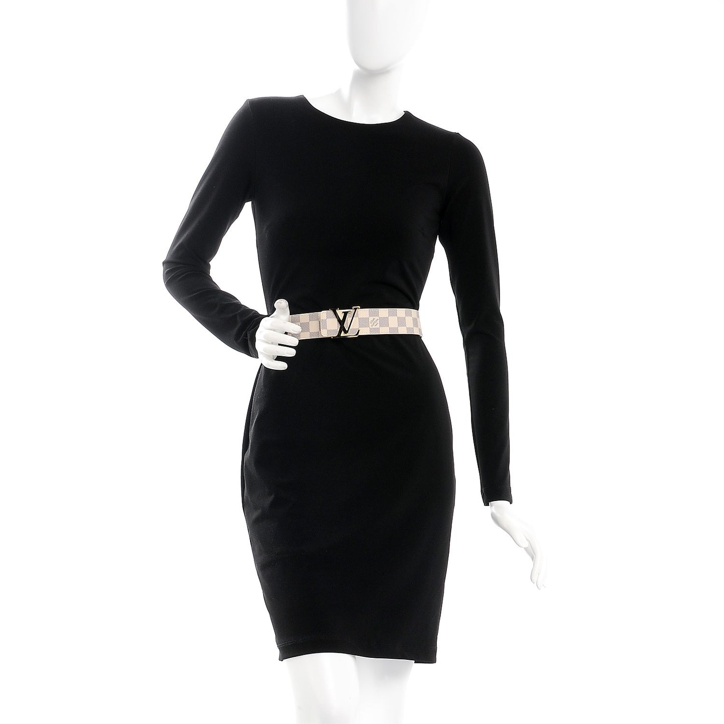 Damier Azur LV Initiales Belt 85 34