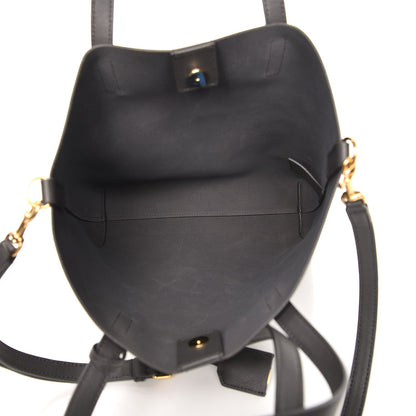 Saint Laurent Calfskin Toy Shopping Tote Dark Anthracite 6 of 9