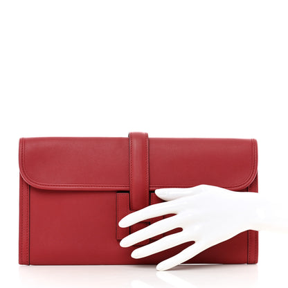 Hermes Swift Jige Elan 29 Clutch Rouge Grenat 2 of 7