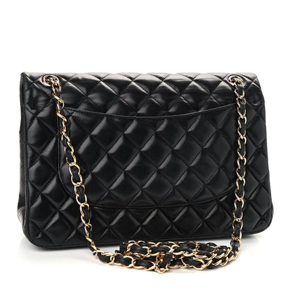 Chanel Lambskin Quilted Jumbo Double Flap Black 3 of 9