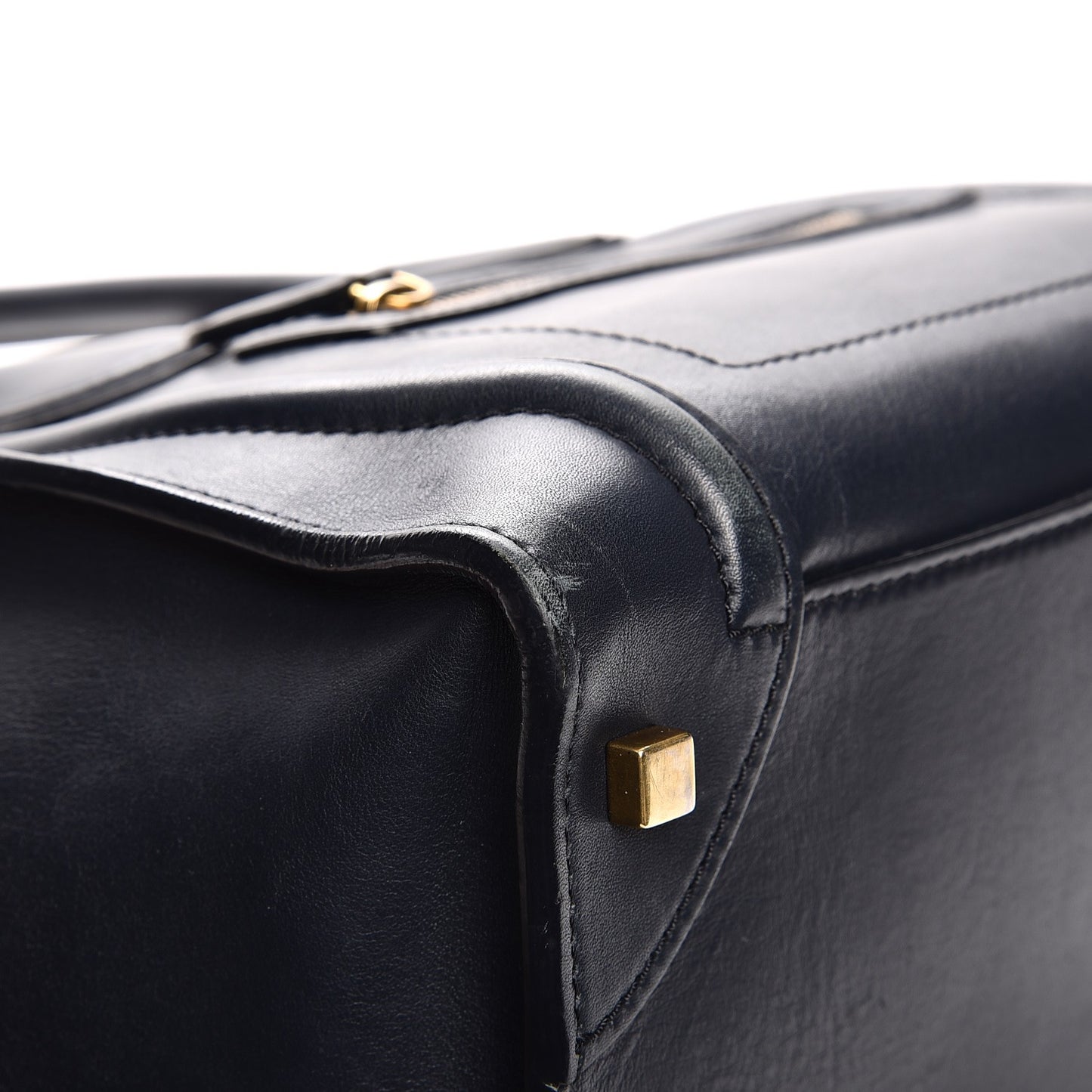 Smooth Calfskin Mini Luggage Navy