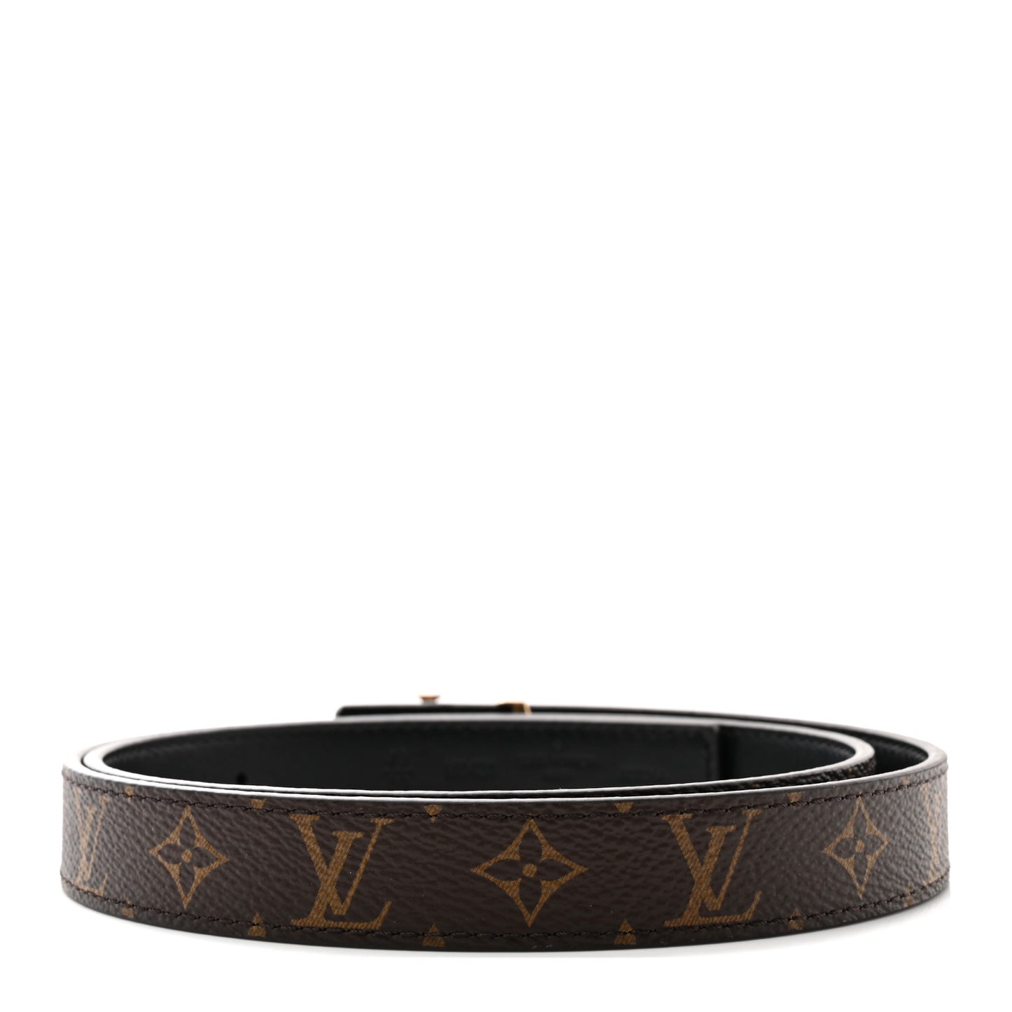 Calfskin Monogram 20mm LV Iconic Reversible Belt 75 30 Black