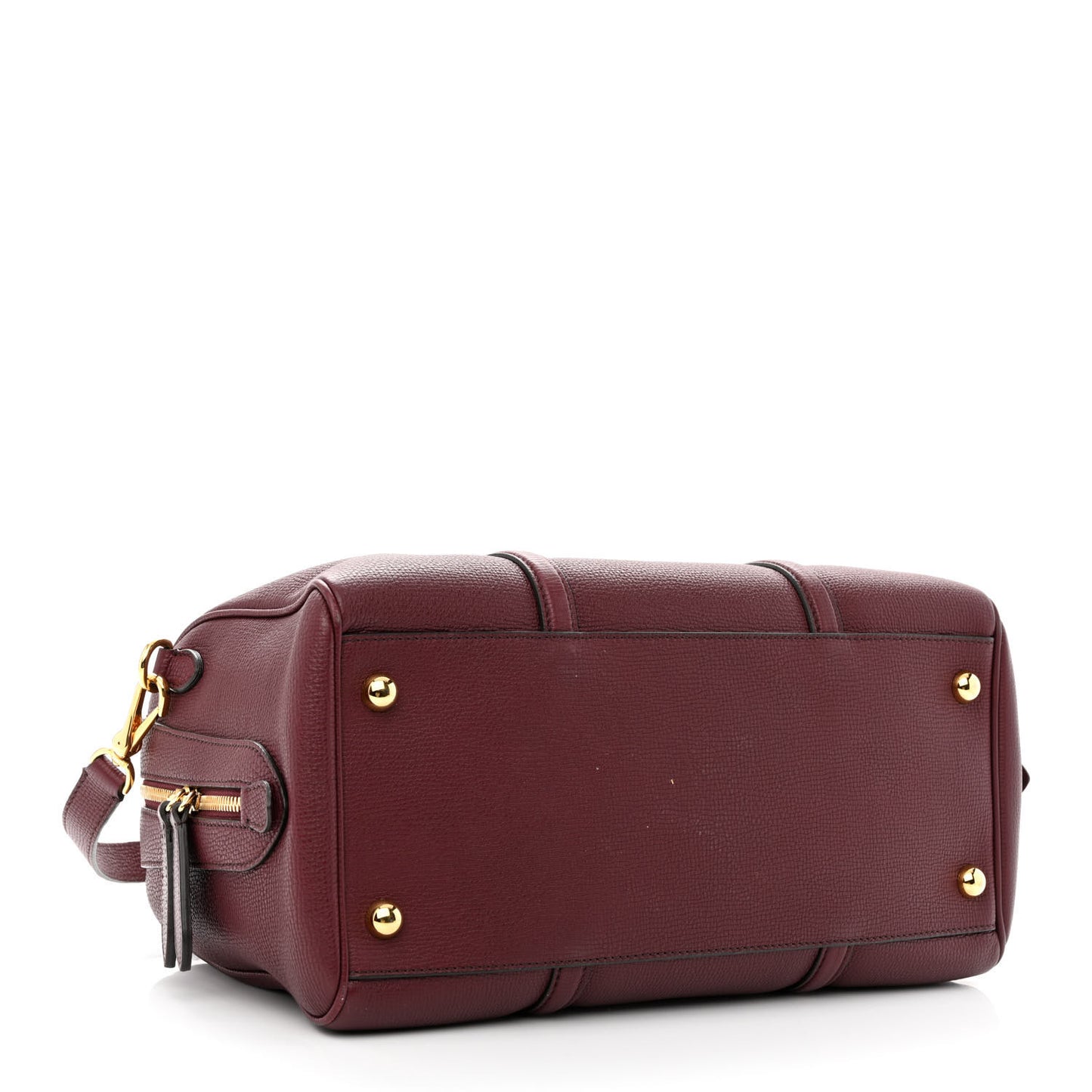Derby Calfskin Medium Alchester Bowling Bag Mahogany Red