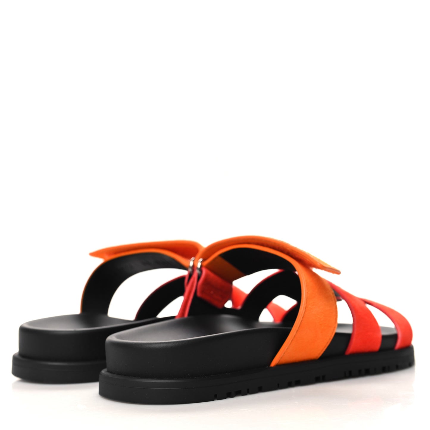 Suede Goatskin Womens Chypre Sandals 36 Rouge Ecarlate