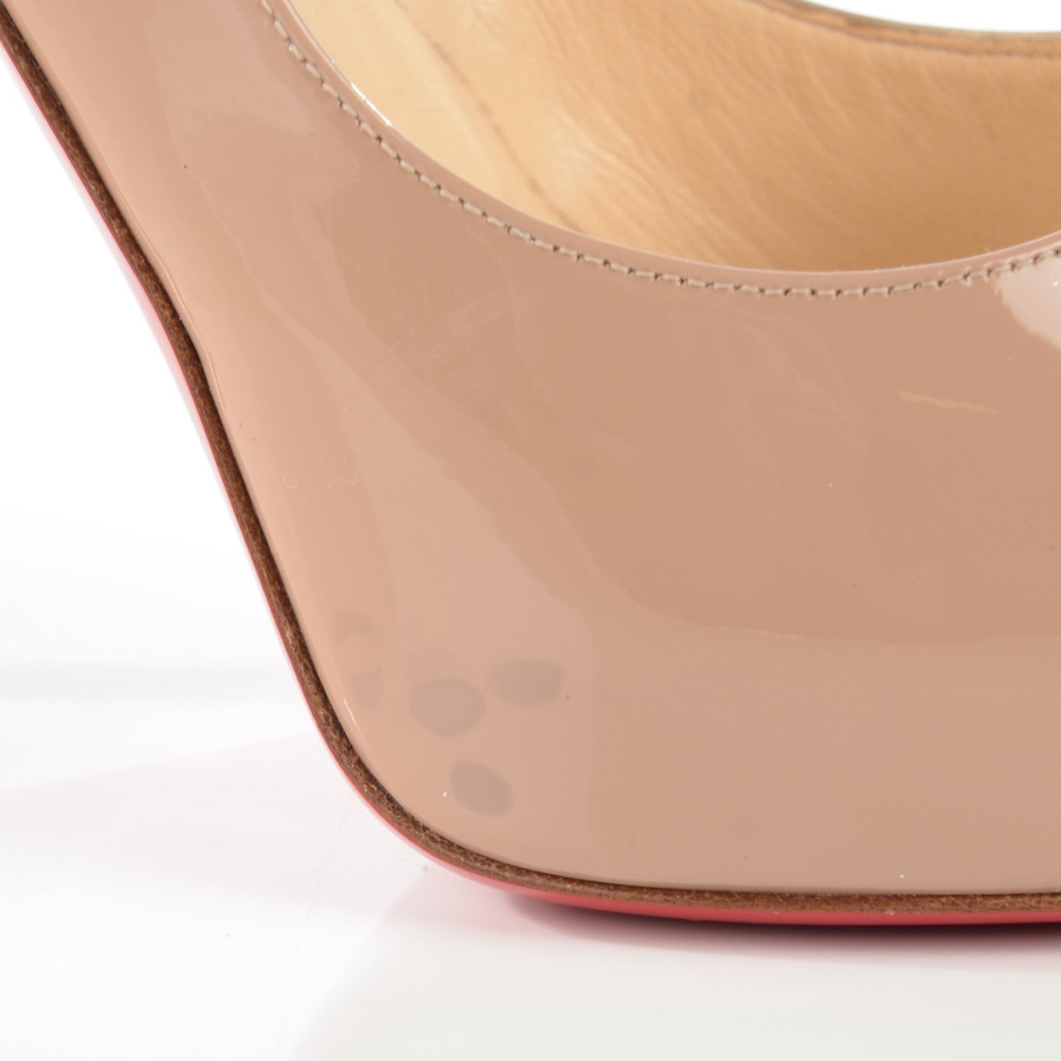 Christian Louboutin Patent Very Prive 120 Pumps 39 Nude 2 of 10