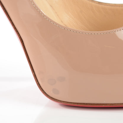 Christian Louboutin Patent Very Prive 120 Pumps 39 Nude 2 of 10