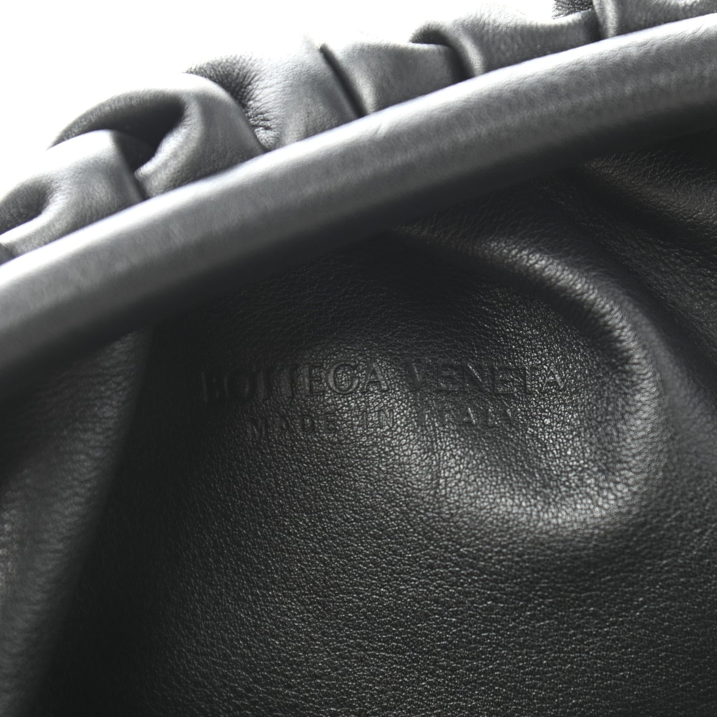 Smooth Butter Calf The Pouch Oversized Clutch Black