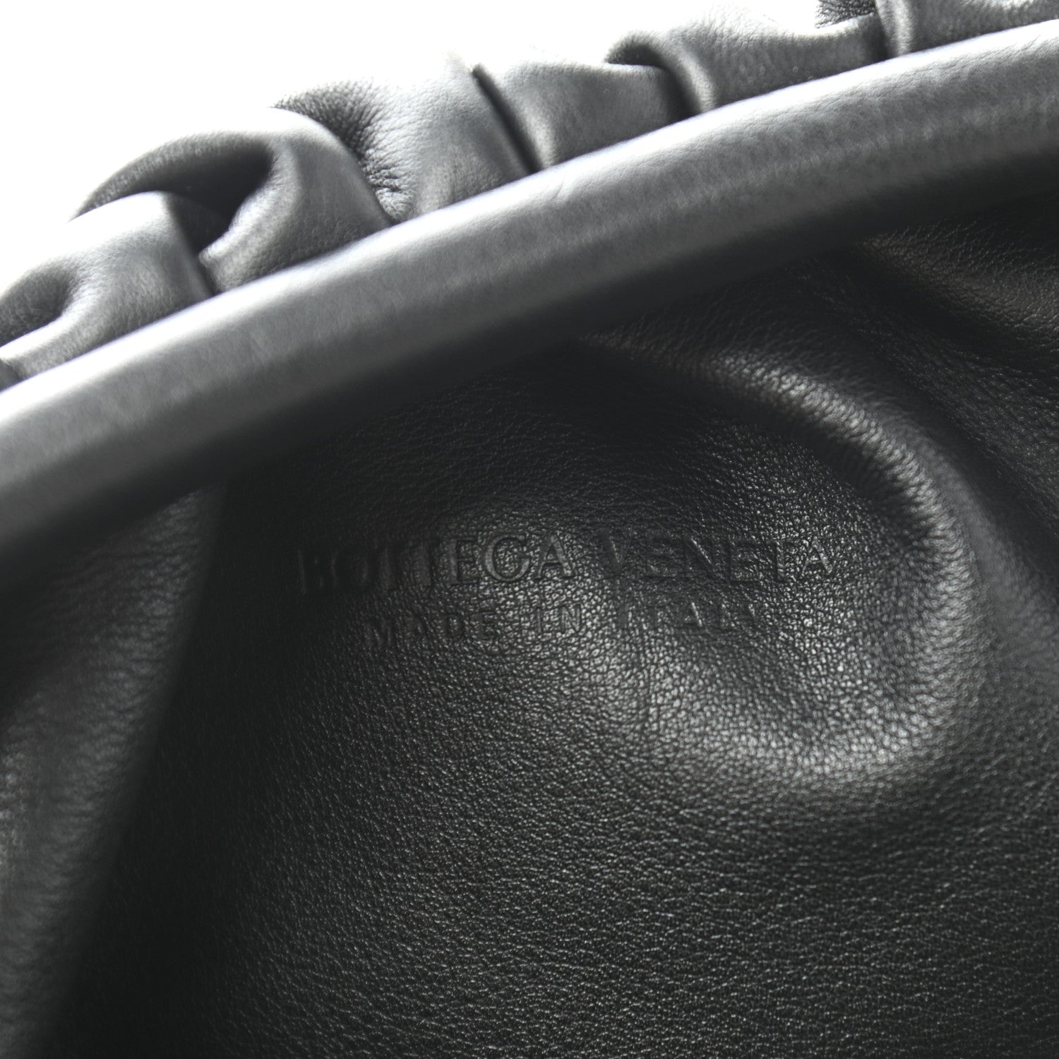Bottega Veneta Smooth Butter Calf The Pouch Oversized Clutch Black 6 of 9