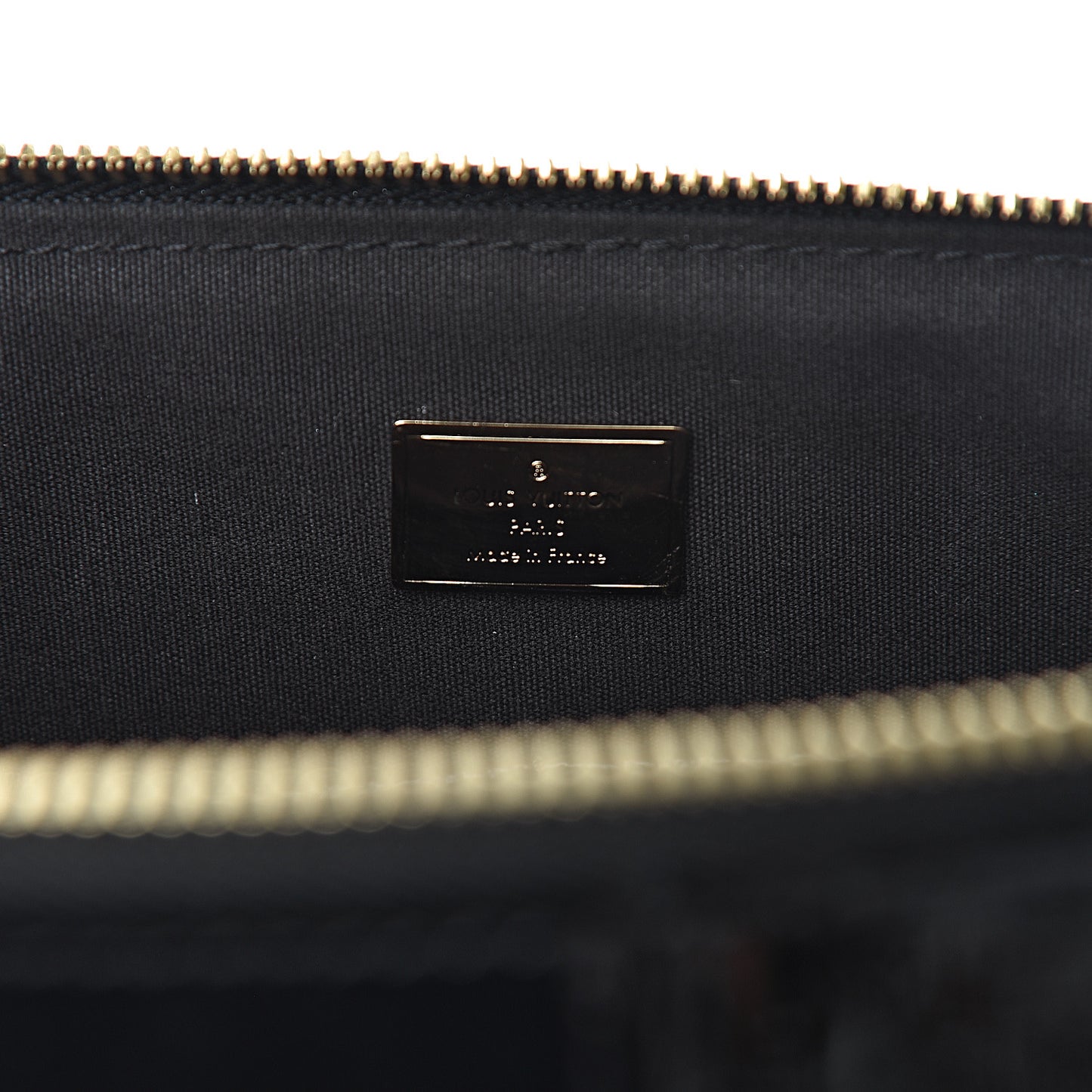 Patent Calfskin Miroir Tote Black