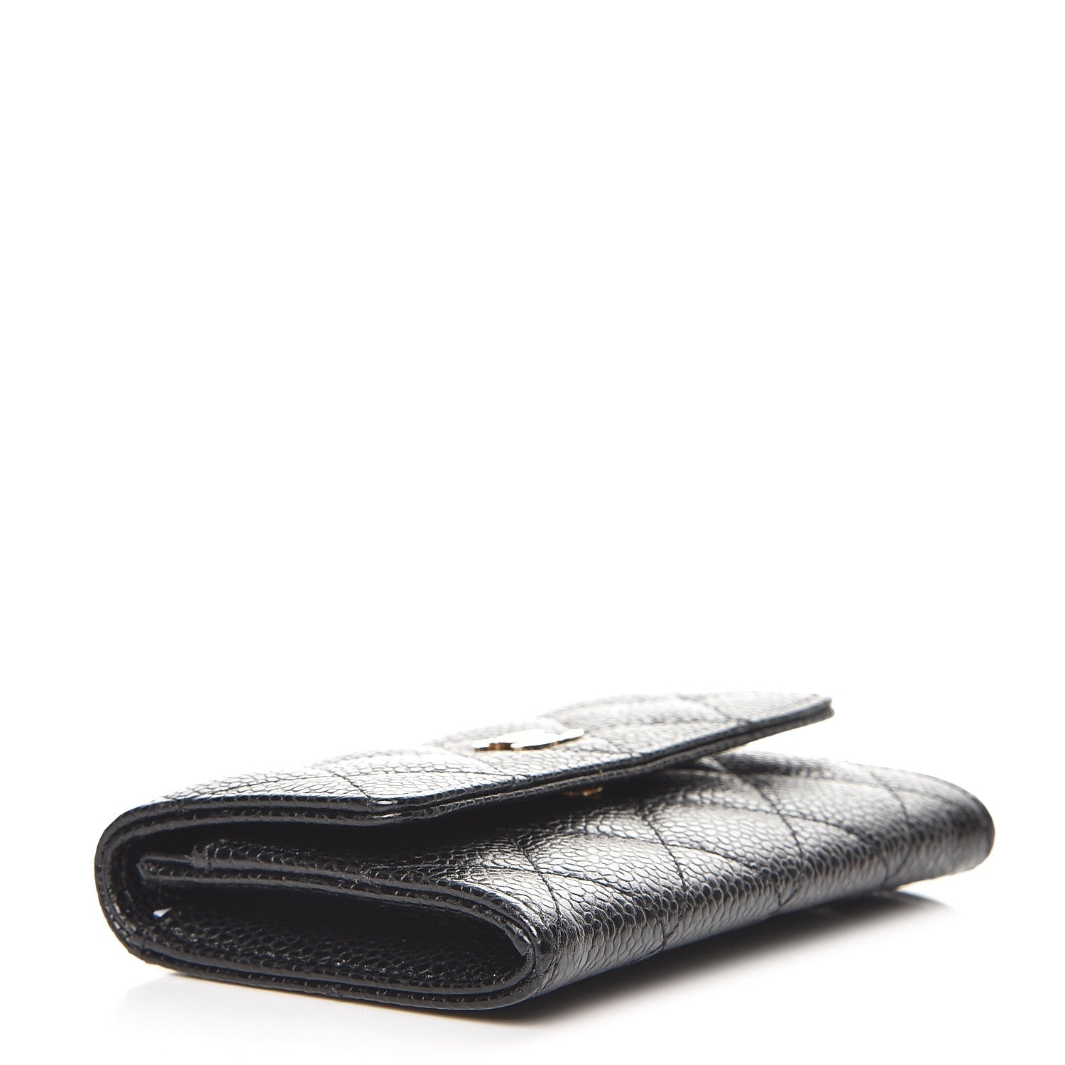 Chanel Caviar Quilted Flap Card Holder Black 4 of 9