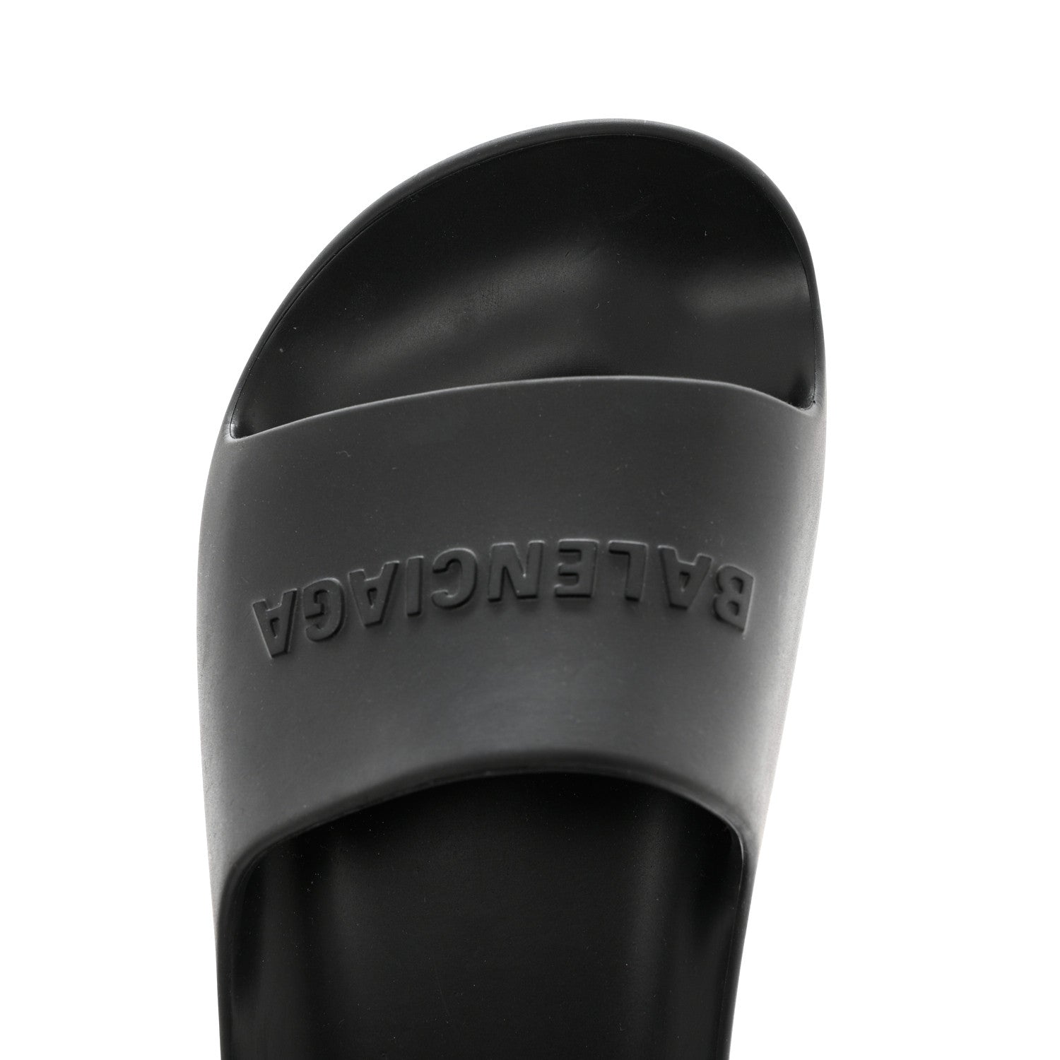 Balenciaga Rubber Chunky Platform Slide Sandals 38 Black 9 of 9