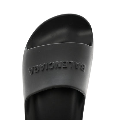 Balenciaga Rubber Chunky Platform Slide Sandals 38 Black 9 of 9