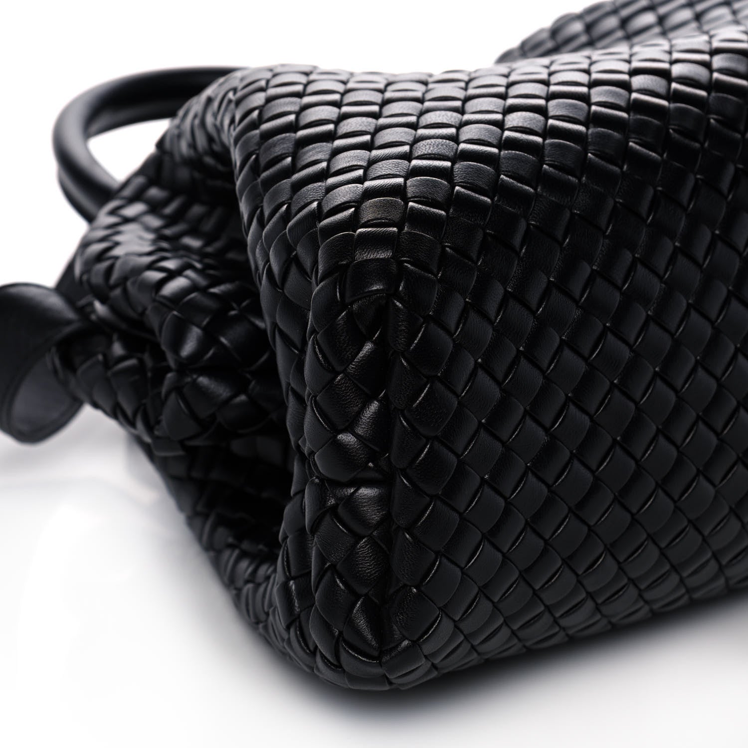 Bottega Veneta Nappa Intrecciato Medium Padded The Handle Tote Black 9 of 13