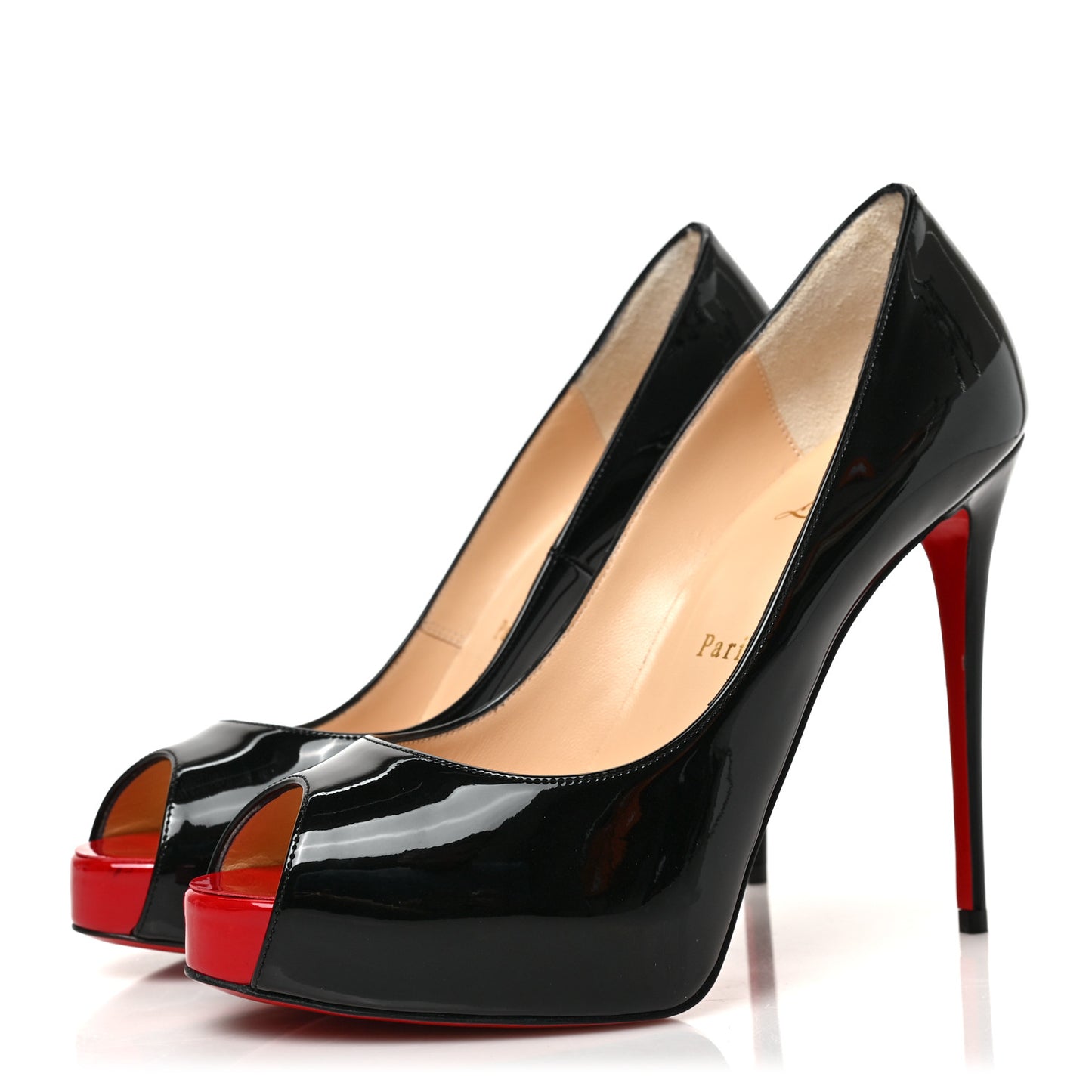 Patent New Very Prive 120 Pumps 37 Black Red