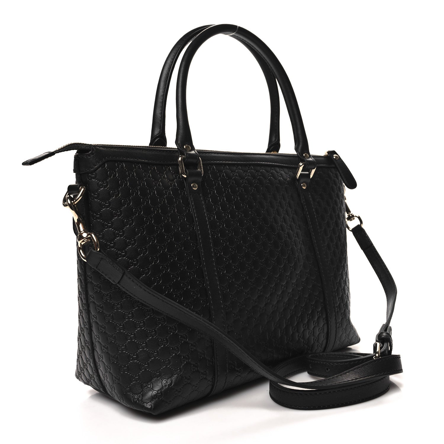 Gucci Soft Microguccissima Small Zippered Satchel Black 3 of 10