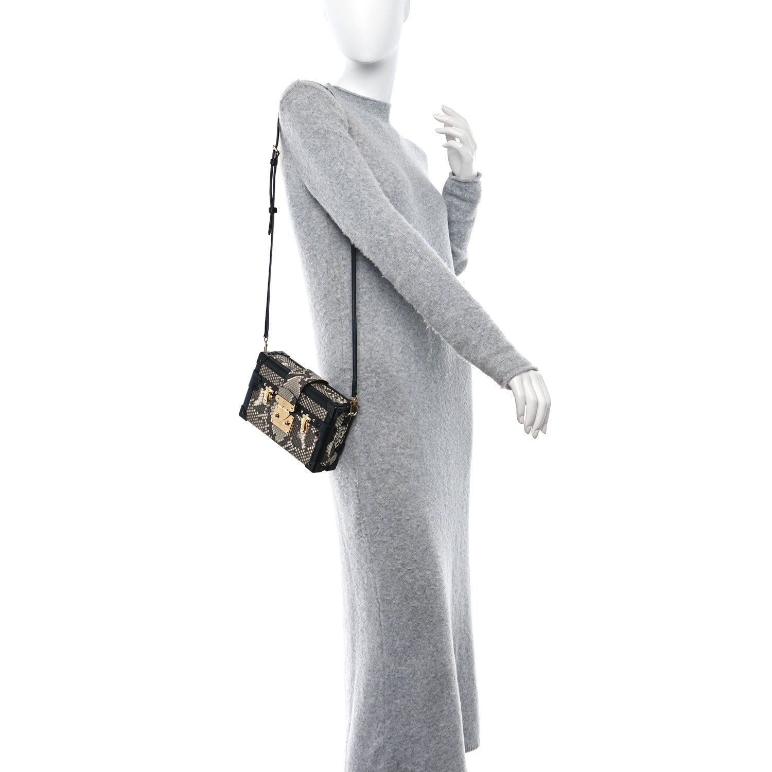 Louis Vuitton Snakeskin Petite Malle 2 of 12