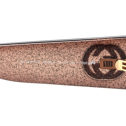 Gucci Acetate Glitter Optyl Square Sunglasses GG3837/F/S Brown Pink 6 of 8