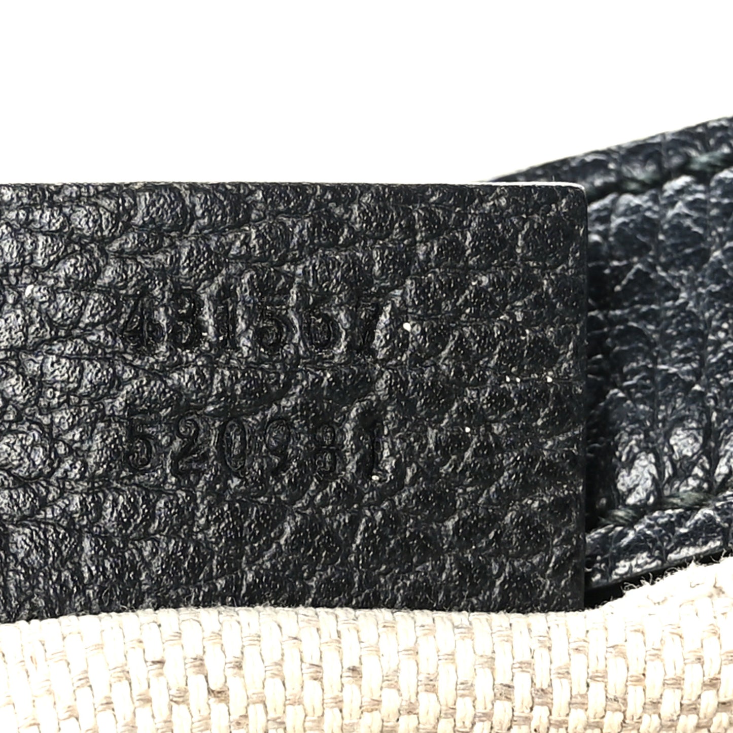 Dollar Calfskin Bi-Color Small Soho Disco Bag Mystic White Black