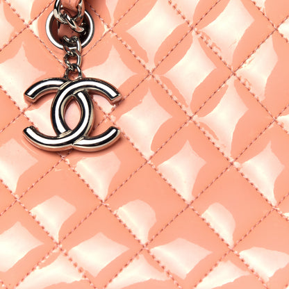 Chanel Patent Quilted Medium Just Mademoiselle Bowling Bag Pink 12 of 12