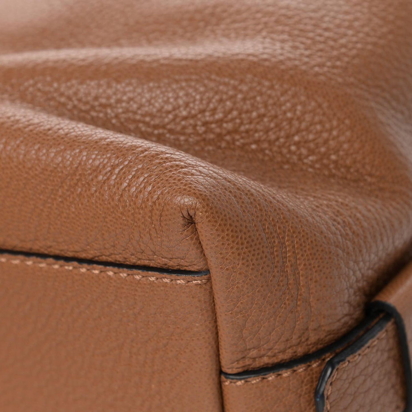 Grained Calfskin Small Nightingale Caramel