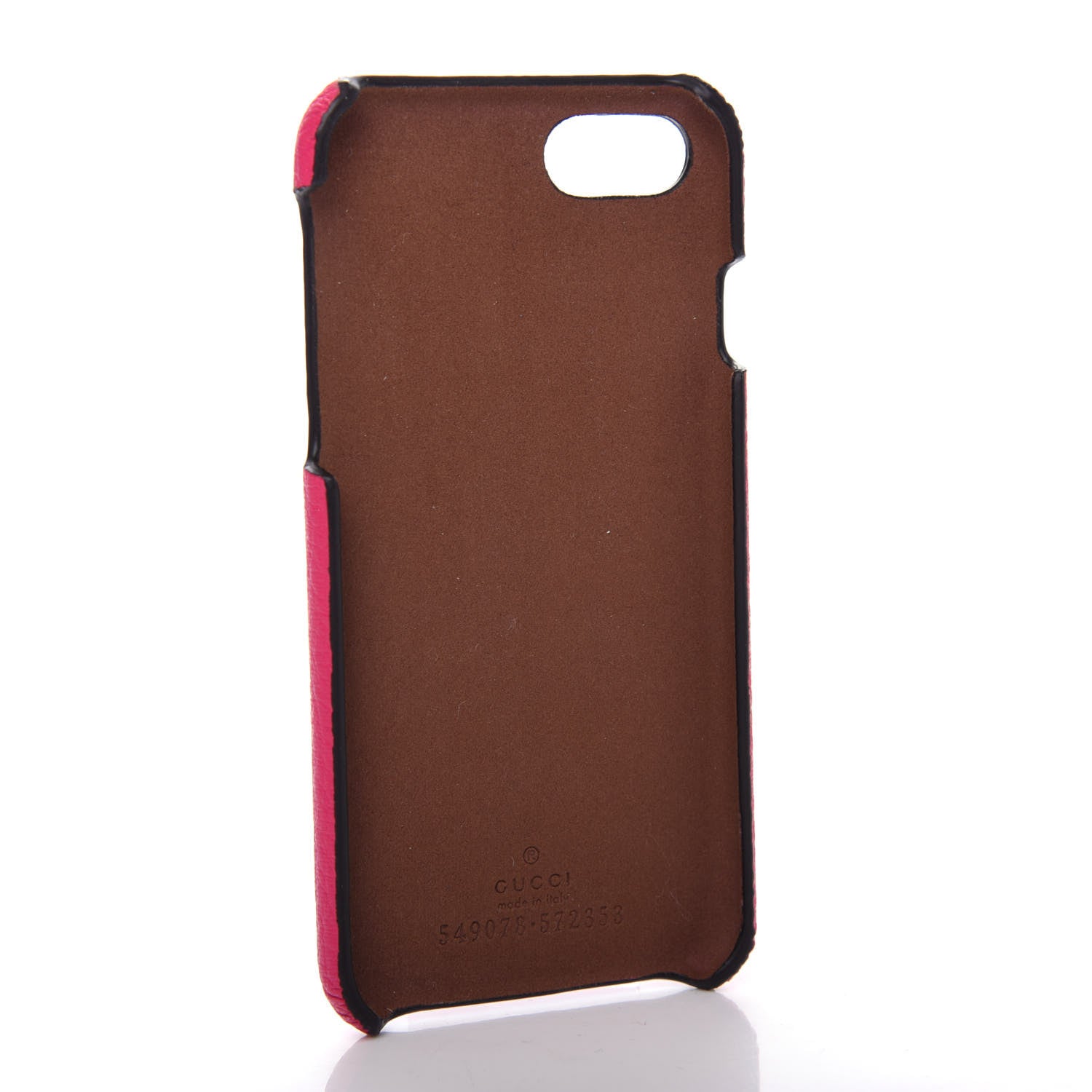 Gucci Calfskin Gucci Print iPhone 7/8 Case Pink 2 of 5