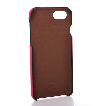 Gucci Calfskin Gucci Print iPhone 7/8 Case Pink 2 of 5