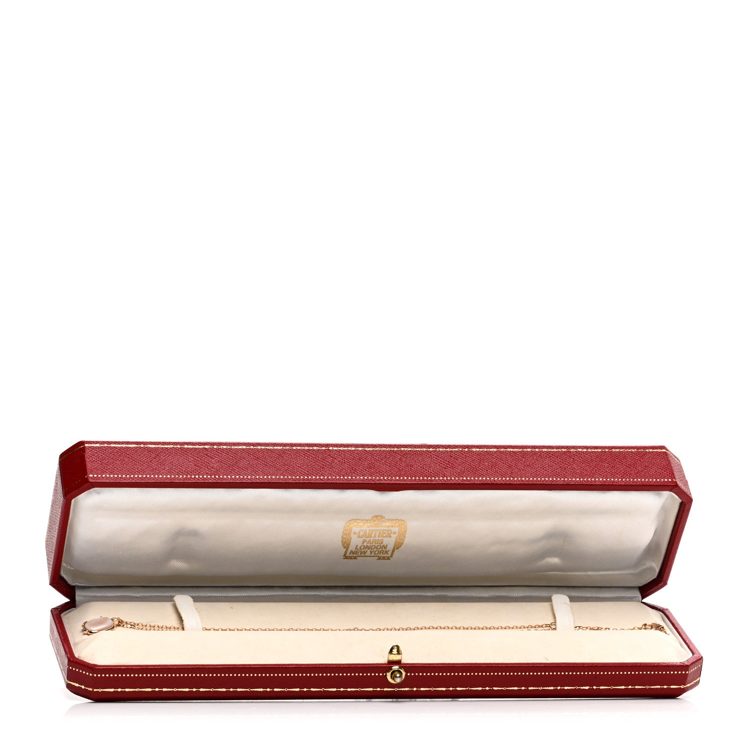 Cartier 18K Pink Gold Diamond Pink Mother Of Pearl Tortue Pendant Necklace 5 of 5