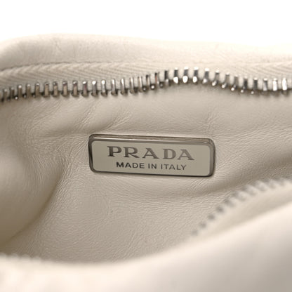 Prada Nappa Soft Padded Mini Bag White 6 of 13