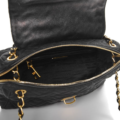 Prada Nylon Tessuto Impuntu Quilted Flap Black 6 of 11