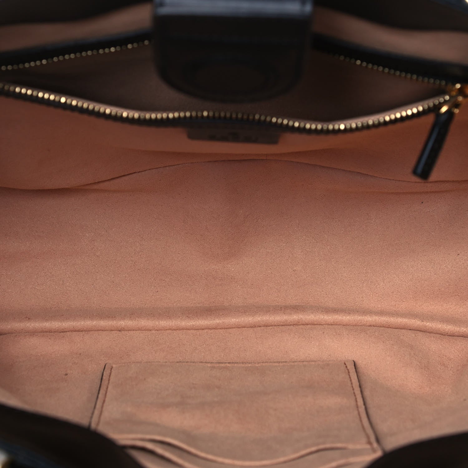 Gucci Soft GG Supreme Monogram Bees Small Crossbody Tote Beige Oro Black 4 of 8