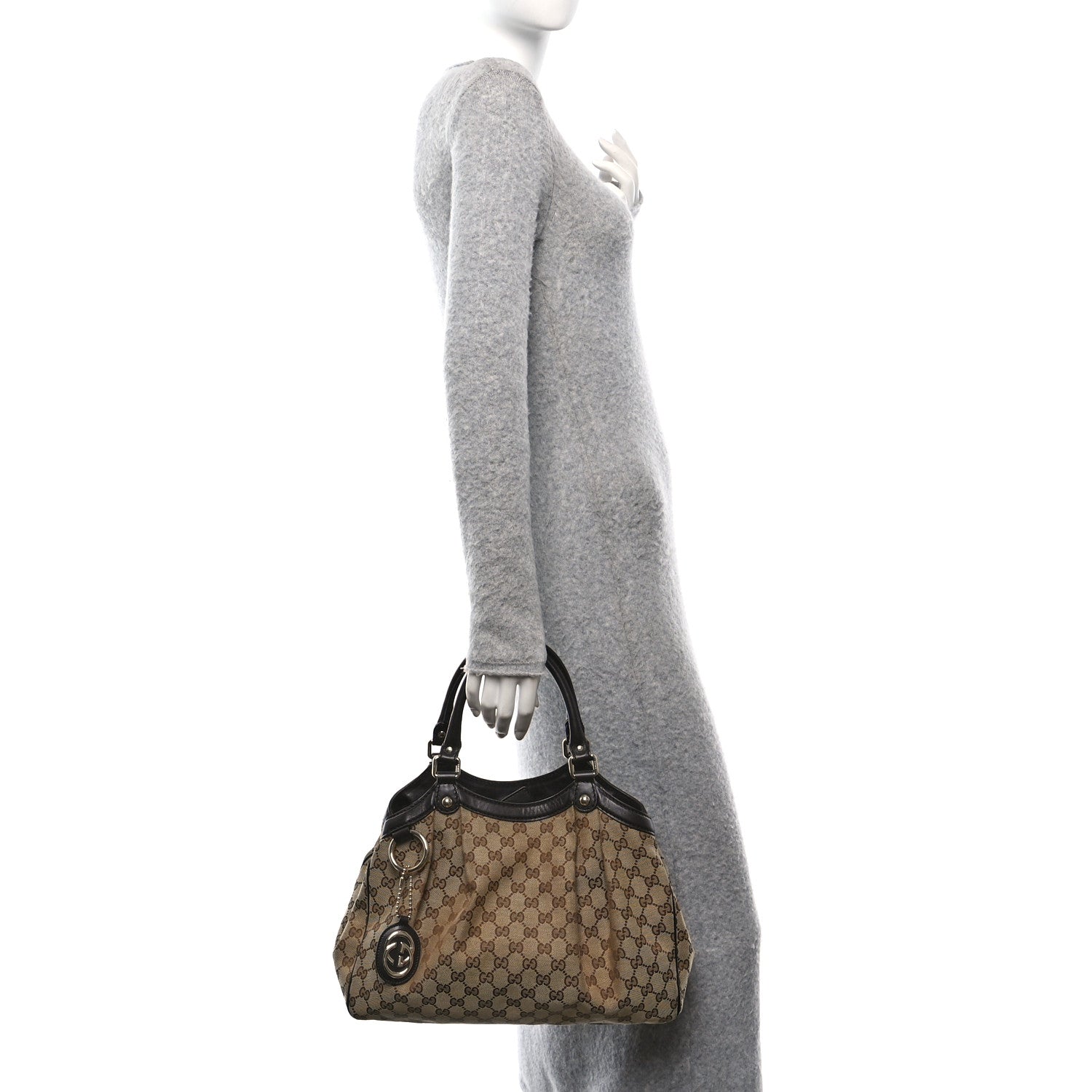Gucci Monogram Medium Sukey Tote Dark Brown 2 of 10