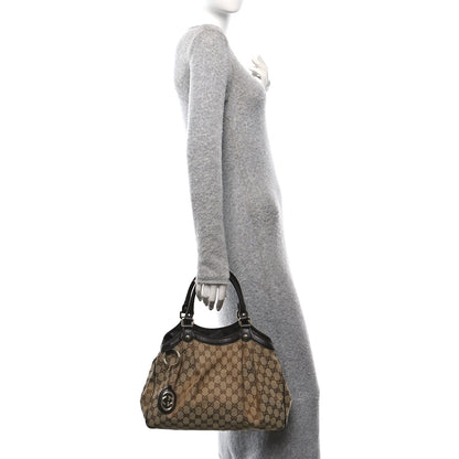 Gucci Monogram Medium Sukey Tote Dark Brown 2 of 10