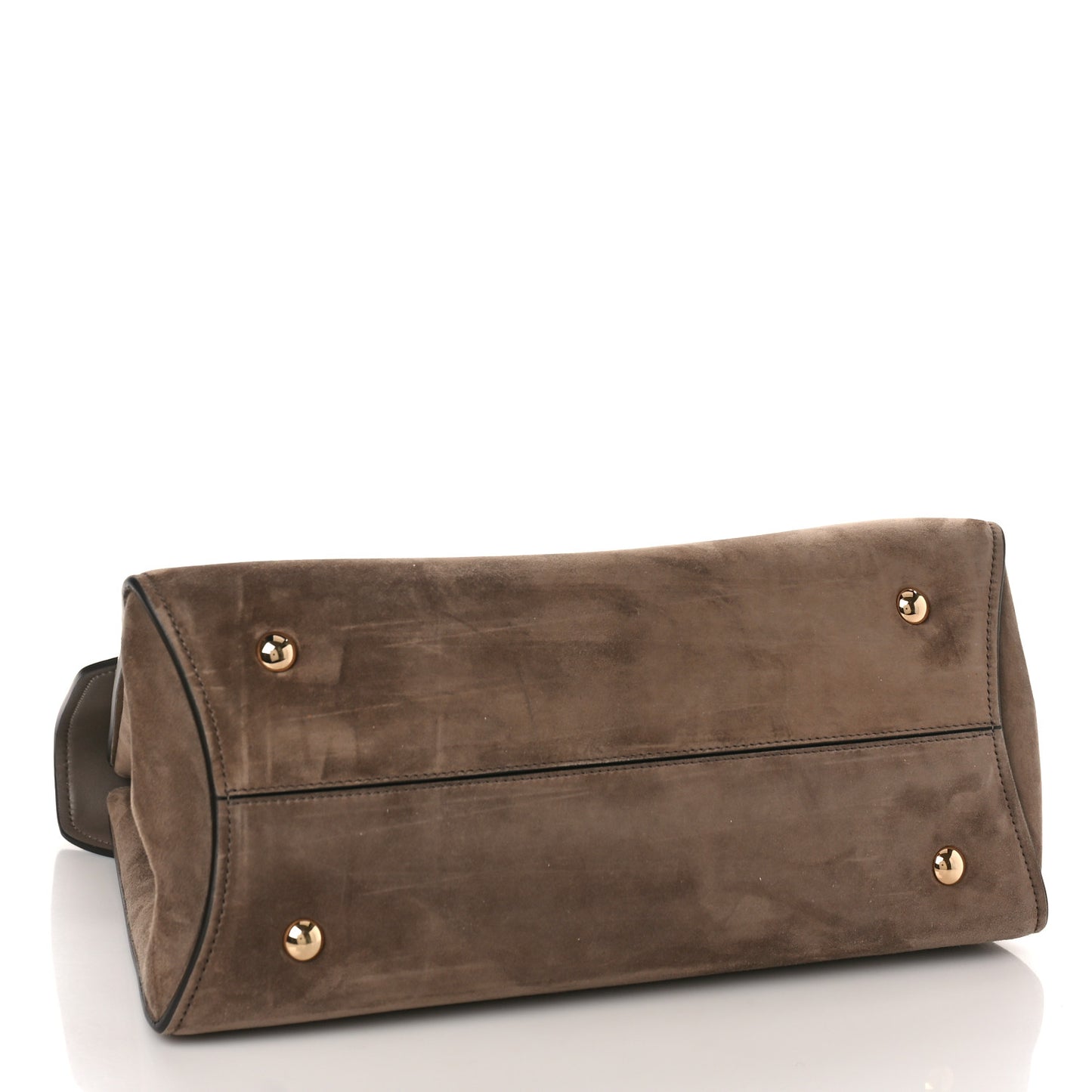 Calfskin Suede Margot Top Handle Satchel Caraway Seed